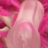 Прозрачно-розовый мастурбатор-вагина в виде женского торса Juicy Pussy Crystal Rose