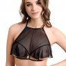 Эротический черный бралетт с открытой грудью Karen
