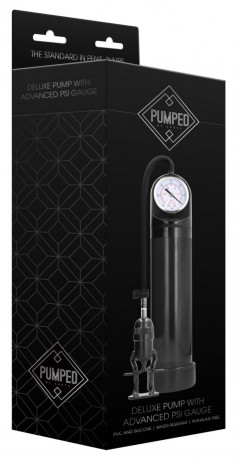 Ручная вакуумная помпа для мужчин с манометром Deluxe Pump With Advanced PSI Gauge
