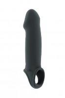 Увеличивающая с кольцом для фиксации на мошонке 33 Stretchy Penis Extens