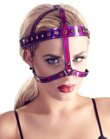 БДСМ маска со стразами на лицо