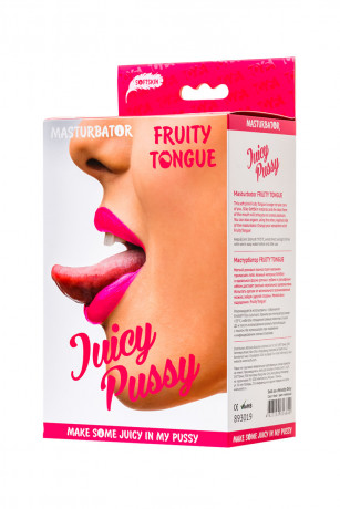 Реалистичный мастурбатор вагина и ротик с язычком Juicy Pussy Fruity Tongue