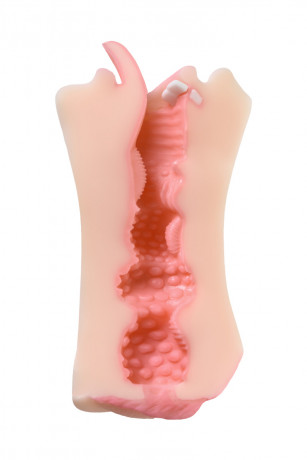 Реалистичный мастурбатор вагина и ротик с язычком Juicy Pussy Fruity Tongue