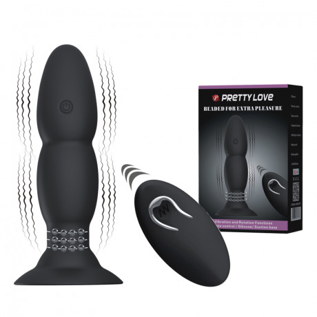 Анальная пробка с вибрацией и риминг ротацией Baile