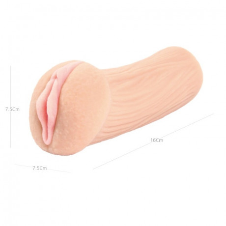 Мягкий мастурбатор в форме вагины с розовыми половыми губами ELEGANCE