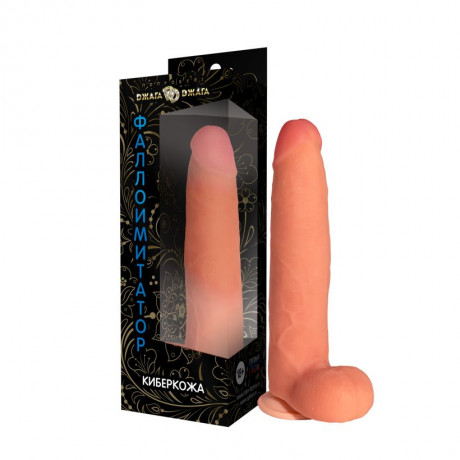 Крупный фаллос реалистик из киберкожи с присоской номер 74 DD