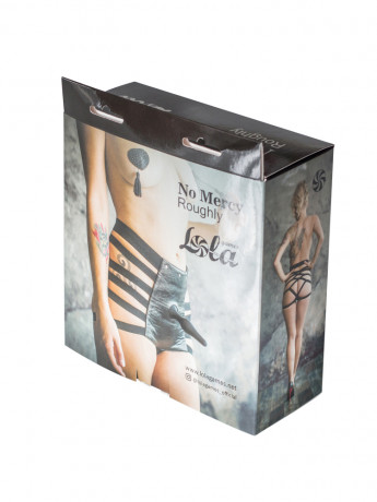 Оригинальные женские трусики юбка для страпона из ремней No Mercy Roughly