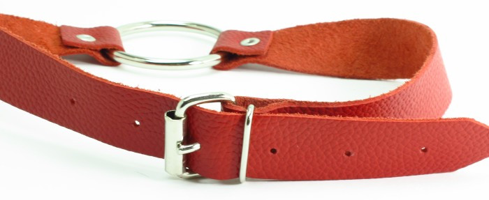 Кляп в виде открытого кольца на ремешке