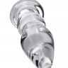 Стеклянная прозрачная анальная втулка обтекаемой формы Sexus Glass