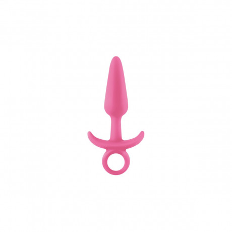 Анальная пробка среднего размера с кольцом светящаяся в темноте Firefly Prince Medium