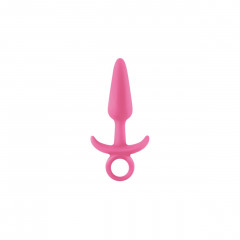 Анальная пробка среднего размера с кольцом светящаяся в темноте Firefly Prince Medium