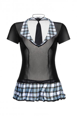 Прозрачный костюм секси школьницы Micki