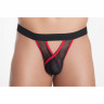 Мужские стринги черно-красного цвета из сетки Me Seduce Yves
