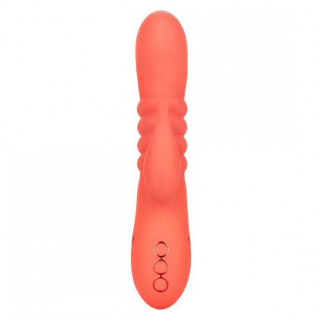 Вибромассажер кролик с функцией поступательное движение Orange County Cutie