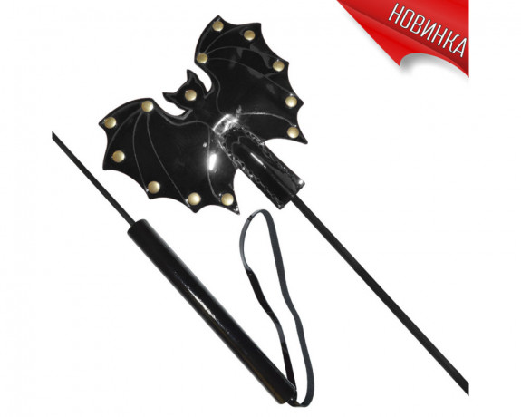 Стек Летучая мышь из высококачественной лаковой кожи