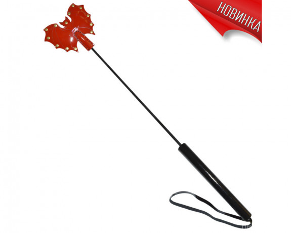 Стек Летучая мышь из высококачественной лаковой кожи