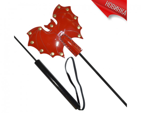 Стек Летучая мышь из высококачественной лаковой кожи