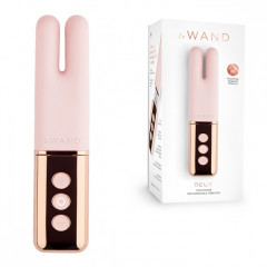 Двухмоторный перезаряжаемый мини-вибратор с 2 ушками Le Wand Deux