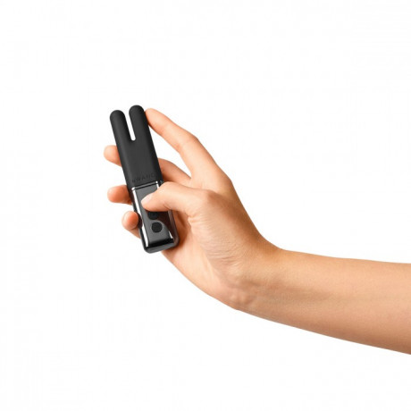 Двухмоторный перезаряжаемый мини-вибратор с 2 ушками Le Wand Deux