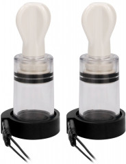 Помпы для сосков с прибором для электростимуляции Electro Nipple Suckers Transparent