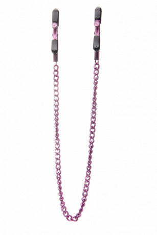 Зажимы с цепочкой для стимуляции сосков Adjustable Nipple Clamps