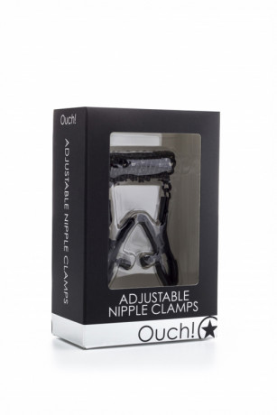 Зажимы с цепочкой для стимуляции сосков Adjustable Nipple Clamps