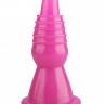 Рельефная анальная пирамида на мощной присоске