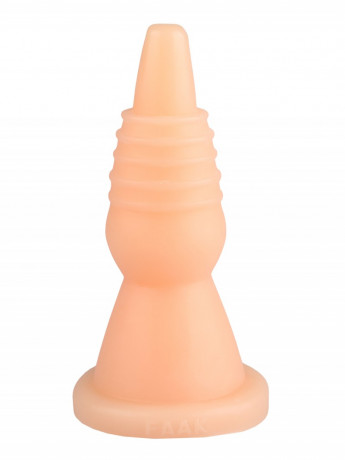 Рельефная анальная пирамида на мощной присоске