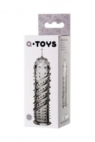 Прозрачная насадка на фаллос с закрытой головкой