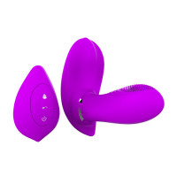 Вибро бабочка с массажными усиками для точки G