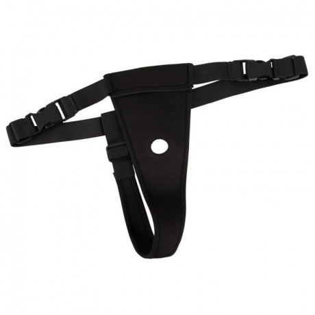 Черные трусики стринги с отверстием