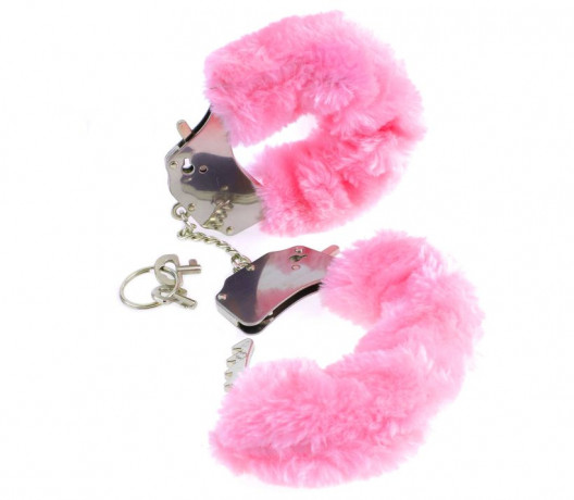 Наручники металлические Furry Love Cuffs с мехом