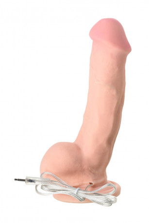 Реалистичный вибратор с мощной присоской и выносным пультом управления RealStick Elite Vibro