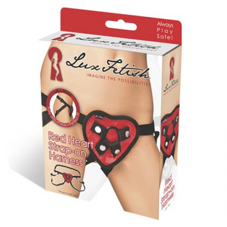 Трусики-сердечко для страпона