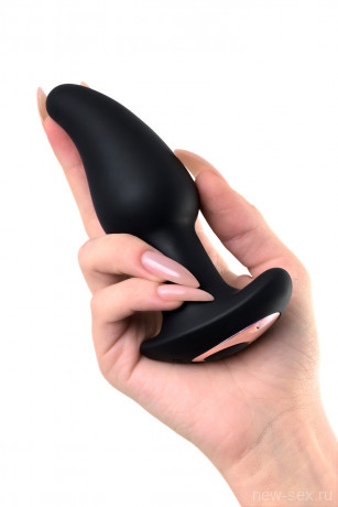 Анальная пробка с эффектом римминга и 10 режимами вибрации Erotist Hurricane