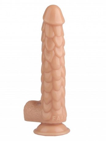 Оригинальный фаллоимитатор на присоске с мошонкой