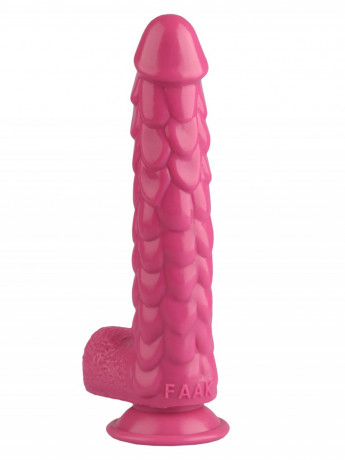 Оригинальный фаллоимитатор на присоске с мошонкой