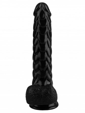 Оригинальный фаллоимитатор на присоске с мошонкой