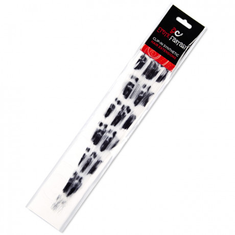 Черно-белые CLIP-IN локоны с принтом панды