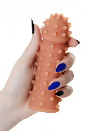 Ультра мягкая насадка на фаллос с шипами и бугорками EXTREME SLEEVE