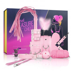 Набор для бондажа нежно-розового цвета Secret Pleasure Chest Pink Pleasure