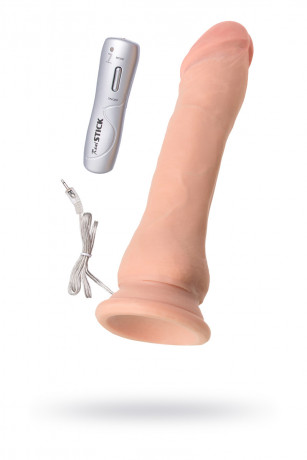 Телесный вибратор с мощной присоской и 7 режимами вибрации RealStick Elite Vibro