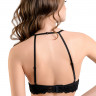 Черный эротический бралетт с открытым нижним кливиджем Ellen