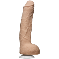 Фаллоимитатор большого размера Джон Холмс с мошонкой на присоске