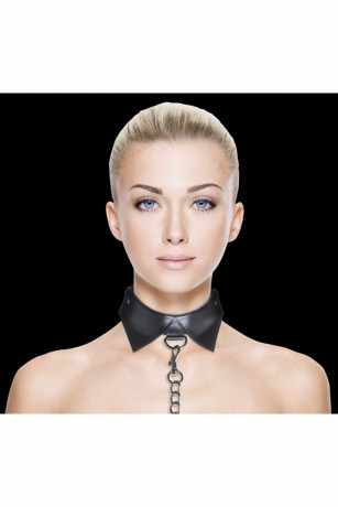 Эксклюзивный ошейник в виде воротничка с поводком Exclusive Collar Leash Ouch