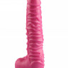 Фаллоимитатор из эластичного материала с ребристой поверхностью