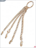 Четыре цепи на кольце и карабинами, 150 мм