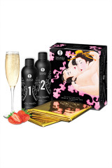 Гель для эротического массажа с ароматом клубники и шампанского Original body Glide SHUNGA