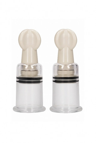 Вакуумные помпы для стимуляции сосков и клитора в форме колб специальной анатомической формы Nipple Suction Cup Medium