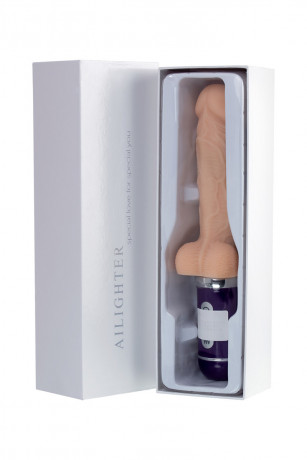 Реалистичный телесный вибромассажер с функционалом компактной секс-машины Ailighter Telescopic lover 2